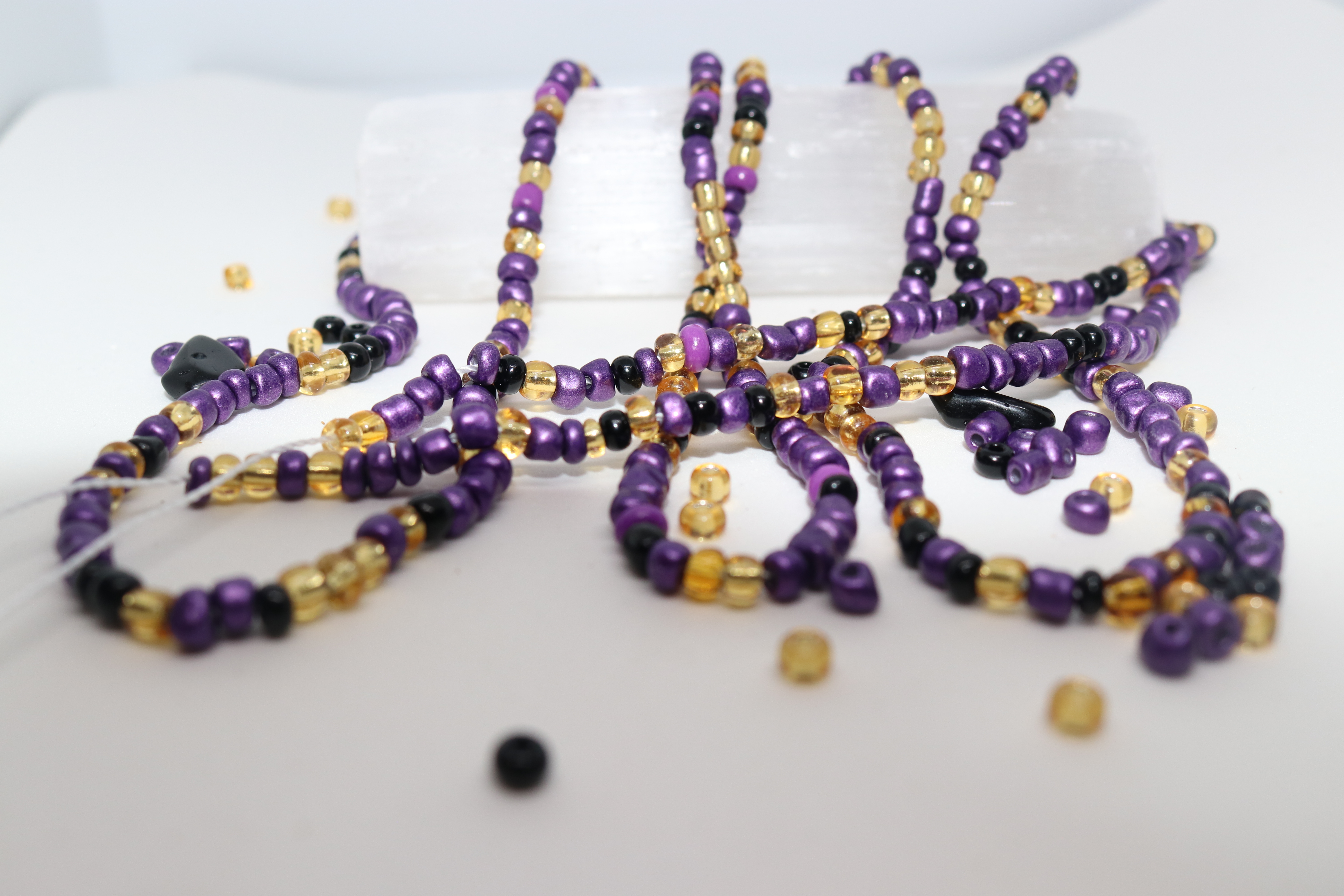 amethyst waist beads